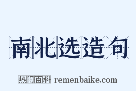南北选造句是什么意思的图片